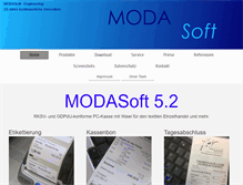 Tablet Screenshot of modasoft.de